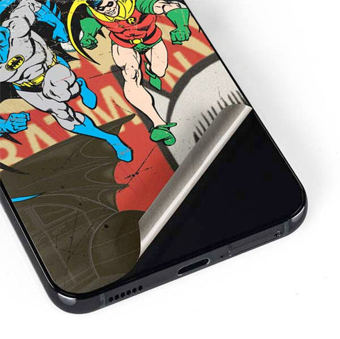 DC Comics Batman and Robin Vintage Action Pose Galaxy S22 Skin